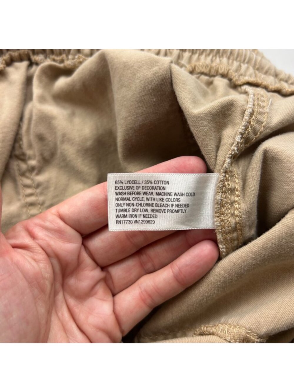 Wild Fable Dark Khaki Canvas Cargo Parachut Pant L - Picture 4 of 7